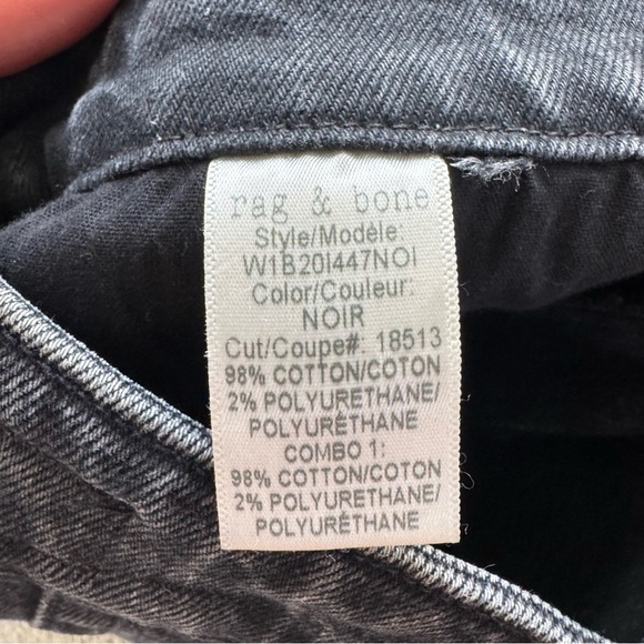Rag & Bone Isabel Zipped Up Black Mini Skirt Size 0 - Picture 8 of 9
